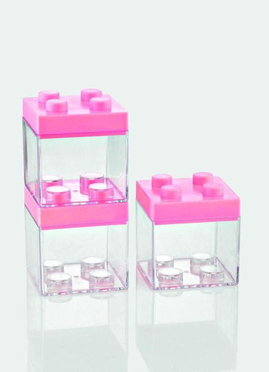 Wedding Favors PVC Pink Cubes 6x6x6cm Per Set 12 Pieces