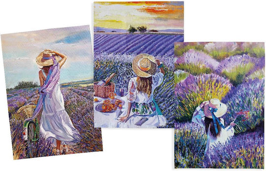 Kitchen Towel Made of 100% Cotton in Purple Color 50x70cm