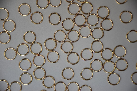 Inel Metalic Rose Gold Set 100 Bucăți 12 Mm