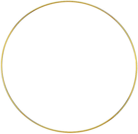 Decorative Metal Hoop Gold 40cm Set of 5 Pieces