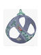 Dog Harness Vest Curli Clasp Air-mesh SE26 Semi Circle Blue 3XS 1.5-3.0kg 26.7-30.1cm