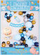 Composition with 70 Baby Birth Light Blue Navy Balloons