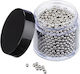 Set Mărgele De Curățare 1000 Bucăți Negru Argintiu Transparent 4x4.5x4.5 Cm