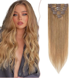 Extension with Clip with Human Hair in Dark Blonde Colour 61cm Extension with Clip with Human Hair in Dark Blonde Colour 61cm