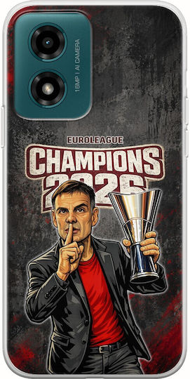 Калъф Kings Europe 2026 Coach B Motorola Moto G04s Гъвкав TPU Прозрачен Силикон