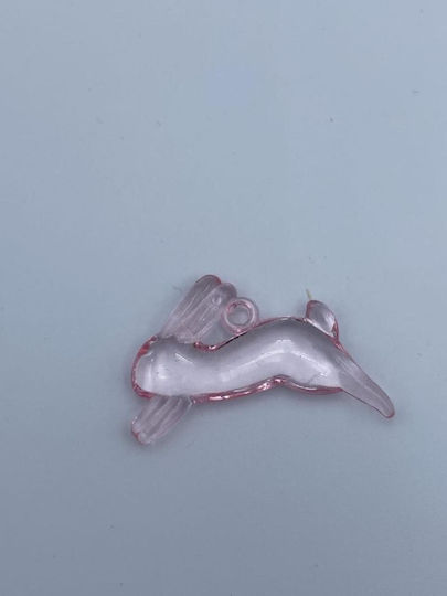Decorative Pink Bunny Pvc 4x2.5cm 1 Package=98 Pieces