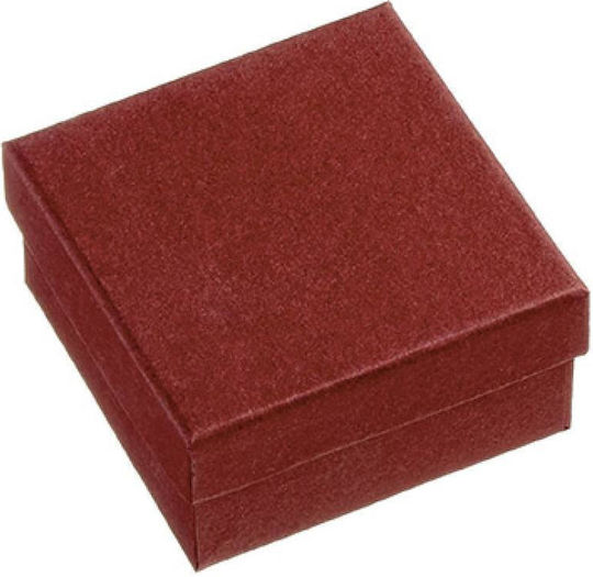 Wedding Favor Paper Box Burgundy 7.5x7.5x4 Per Set 12 Pieces
