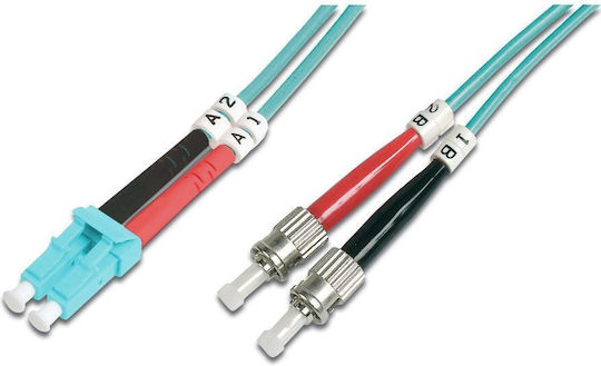 Digitus Dk-2531-03/3 Optische Faser Lc St Om3 Duplex 3m Blauer