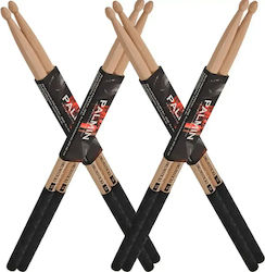 Palmin Palmin-dstick-pb4 Palmin Drumstick Premium Ah-5b Four Pairs 110gr American Hickory
