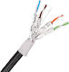 Extralink F/FTP Cat.6a (Gigabit) Cablu de Rețea Ethernet De Exterior 305m