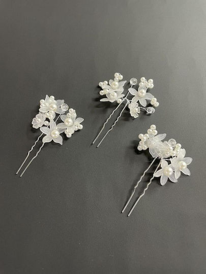 Bijuterie De Păr Agrafe Floare Set 3 Bucăți