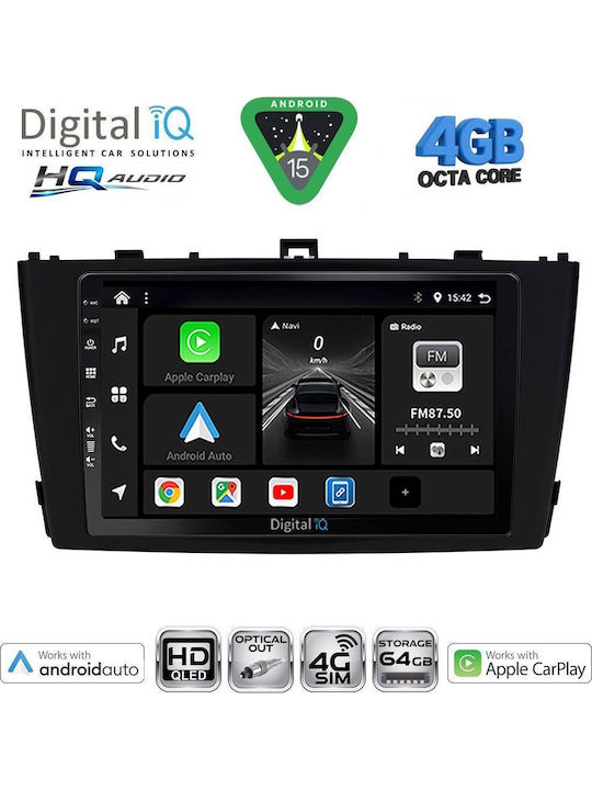 Digital IQ Car Audio System for Toyota Avensis 2009-2015 Bluetooth USB WiFi GPS Apple CarPlay Android Auto with 9" Touch Screen