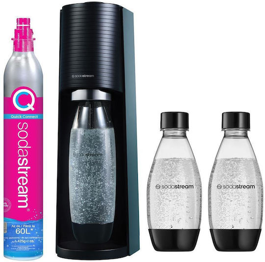 Sodastream Terra 1012813400 Soda Maker 3 Bottles Included Pet Co2 Cylinder Black