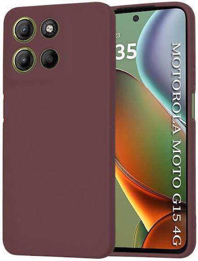 Case Motorola Moto G15 G15 Power Techsuit Softflex Burgundy
