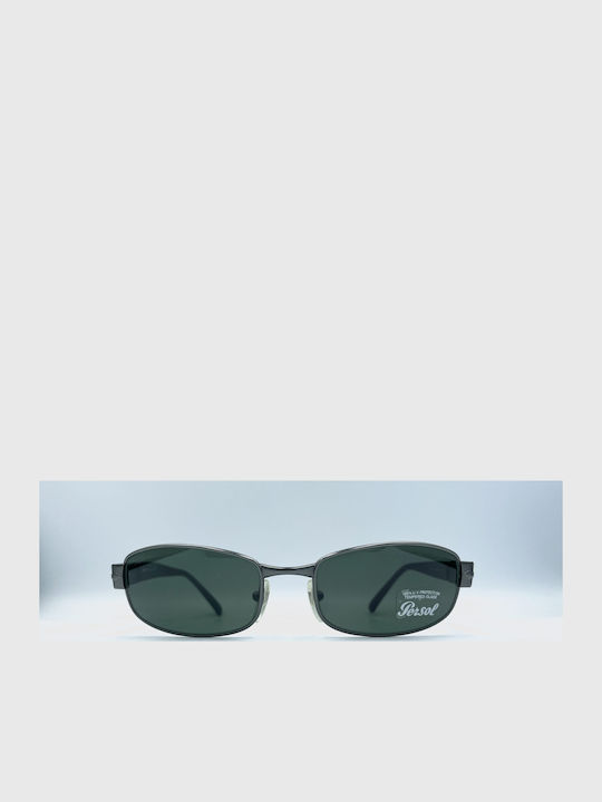 Persol Men's Sunglasses with Grey Frame and Green Lens PO2101S 505/31