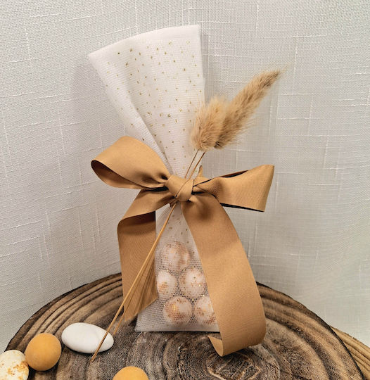 Wedding Favor Tulle Polka Dot Ribbon Bunny Tail