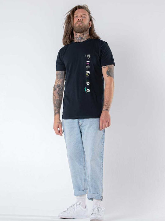 T-shirt Μπλε Σκούρο