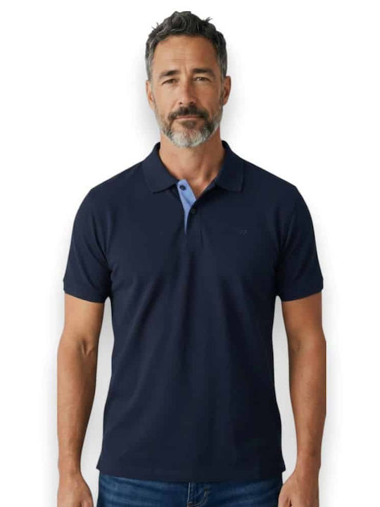 Frank Tailor Short Sleeve Blouse Blue
