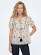 Damen Bluse Beige