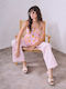 Celestino Striped Orange Pink Top