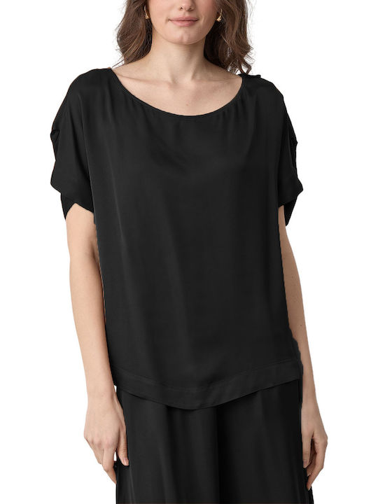 Passager Damen Bluse Schwarz