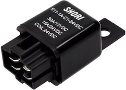 Ρελέ Relay Αυτοκινήτου Spst-no Ucoil 24v Dc 30a S11-1a-c1-24vdc 4 Επαφές