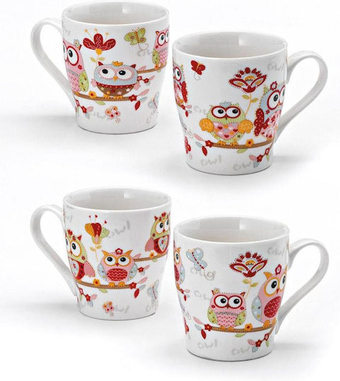 Hochzeitsgeschenkmaterialien Keramik Tasse Kuckucksvogel 4 Designs F7x8cm Pro Set 12 Stück