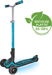 Globber Kids Foldable Scooter Ultimum Lights 3-Wheel for 5+ Years Turquoise Globber Kids Foldable Scooter Ultimum Lights 3-Wheel for 5+ Years Turquoise