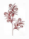 Coronita De Craciun Sucursala Păun Burgundy 75cm 312.035.0041.49