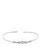 Gatsa Women's White Gold 14K Handcuff Bracelet