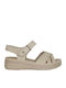 Γυναικεία Ανατομικά Σανδάλια Flatforms Λευκά