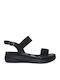 Γυναικεία Ανατομικά Σανδάλια Flatforms Μαύρα