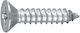 Sheet Metal Screw Cross Head Inox with Diameter M4.8 and Length 50mm, Fluted
