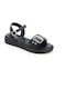 Women's Flat Sandals Flatforms Black 237/4671_BLACK