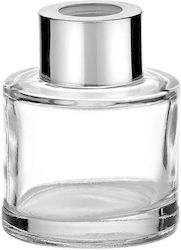 Bazaki Round Silver Room Fragrance Bottle Cap 50ml Φ5x6.5cm Per Set 24 Pieces