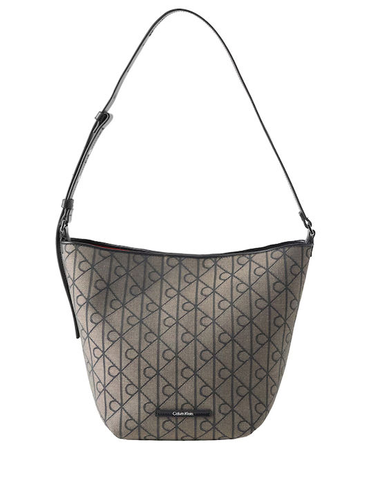Calvin Klein Emblem Текстилна Дамска Чанта За Р...