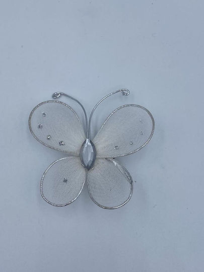 Decorațiuni Pandantiv Fluture Alb 5cm Înălțime Pe Set 100 Bucăți