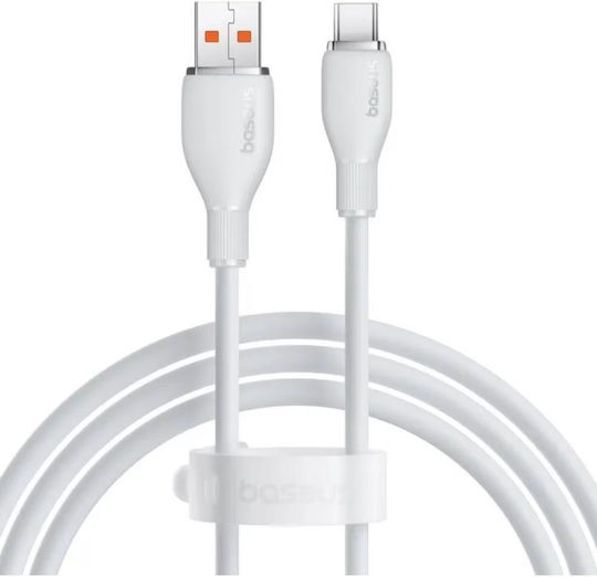 Baseus Pudding Data Cable Usb-a Usb-c 100w 1.2m White