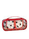 Apple Cats Red Toiletry Bag Cat Design