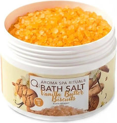 Qure Aroma Spa Rituals Bath Salts Vanilla Butter Biscuits Άλατα Μπάνιου Μπισκότο Βανίλια 500gr