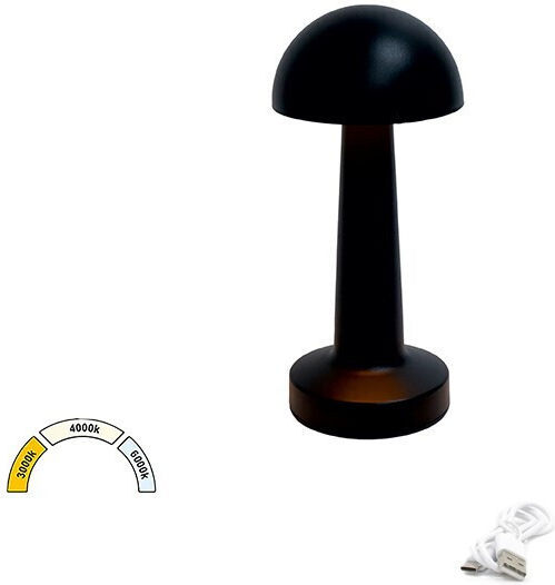 Διακοσμητικό Φωτιστικό Mini LED Ρυθμιζόμενο Λευκό Μανιτάρι