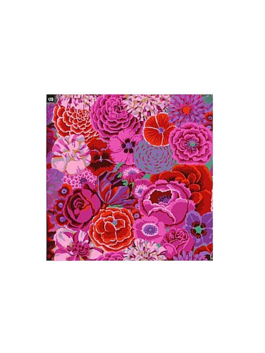 Oxygen Διακοσμητική Μαξιλαροθήκη Kaffe Fassett Red 45x45εκ.