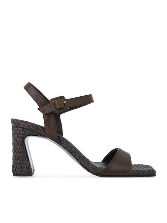 Tsakiris Mallas Leather Brown Sandals