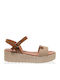 Sommer Damenplattformen Beige