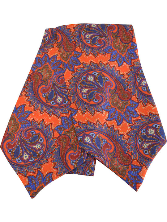 Ascot Men's Silk Tie In Orange Colour