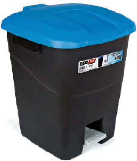 Tayg Plastic Waste Bin with Pedal Eco 50lt Blue