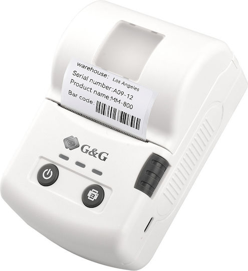 G&G Tragbarer Thermischer Etikettendrucker USB 203 dpi