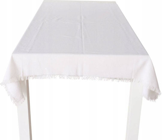 Boltze Baumwolle Tischdecke Weiß 185x145cm