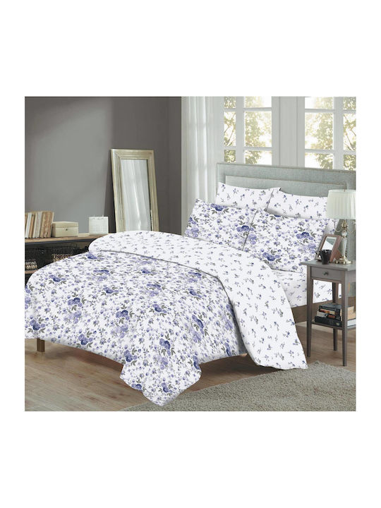 Marwa Set Double Bed Sheets 220x260cm Multicolo...