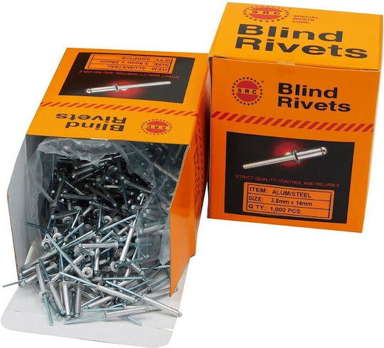 Rivets M3.8x18mm 500 Pieces